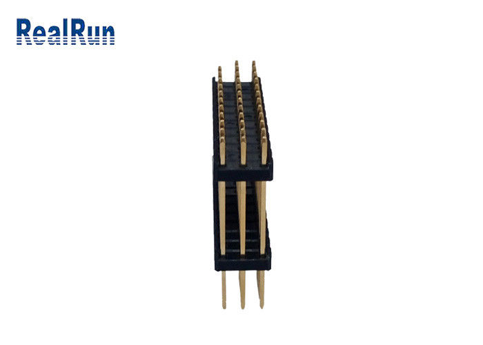 3.0Amp PBT DIP Gold Plated Connector H2.5mm Three Row 36 Pin