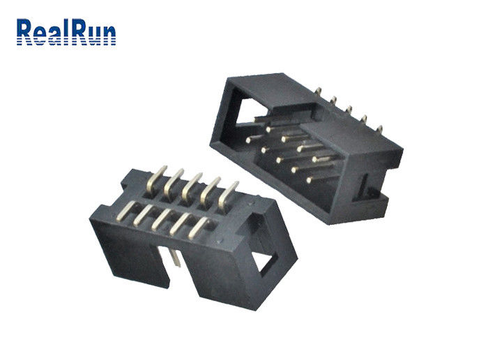 PA6T IDC Male Header Connector 2.54mm Pitch SMT 10 Pin Box Header