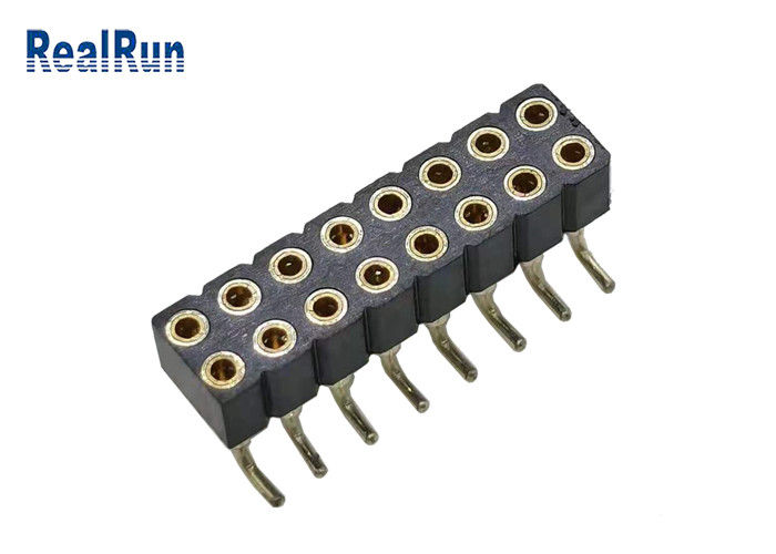 PBT PA6T PPS L7.40 Female Header Connector 2.54mm Pitch SMT SMD ISO9001