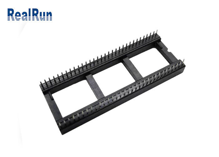 PCB 64P 1.778mm Ic Text Socket Connector DIP PBT UL94V-0 Phosphor Bronze