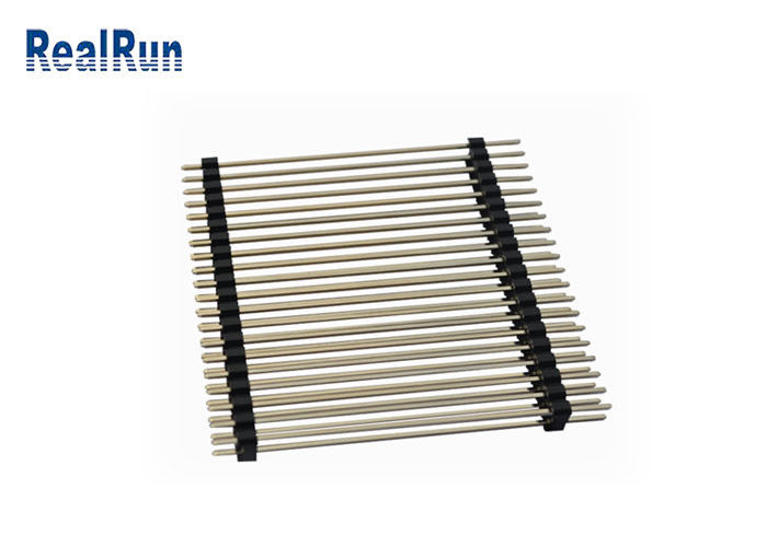 PA6T LCP 0.75A Brass Pin Header Connector Gold Flash Pcb Connector