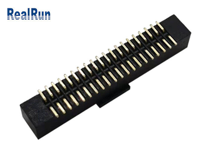 LCP Brass PA6T Header Idc Connector Male 40 Pin SMD Pin Box DC2A With Cap