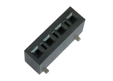 SMT Type Female Pin Header Connector 3.96mm Single Row Through Hole Plastic