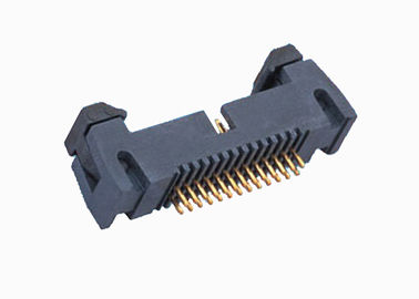 Straight Shrouded Pin Header Connector Dual Row Short Latch 2.54mm 20 Pin