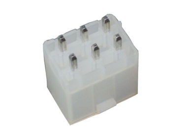 R Series 6 Pin Wafer Connector 4.2mm Pitch , Straight Terminal Housing Connector