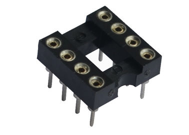 UL 94V 0 28 Pin Dip IC Socket Round Hole 7.62mm Connector Moisture Proof