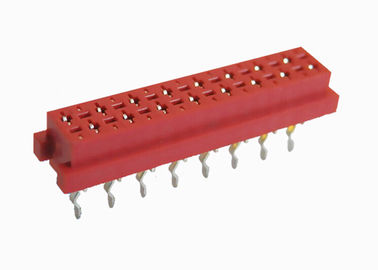 PBT Red Insulation Displacement Connector 16 Pin Female Header 2.54mm Pitch