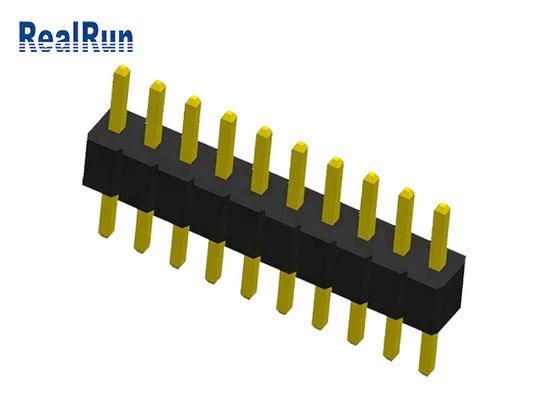 1.0mm Pitch 10 Pin PA6T 0.75A Single Row Header Connector